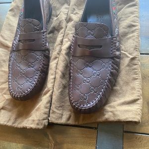 Gucci leather loafers